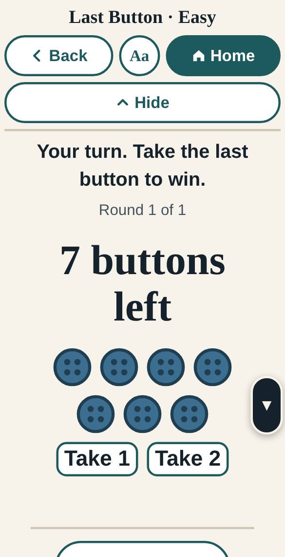 A screen from Last Button