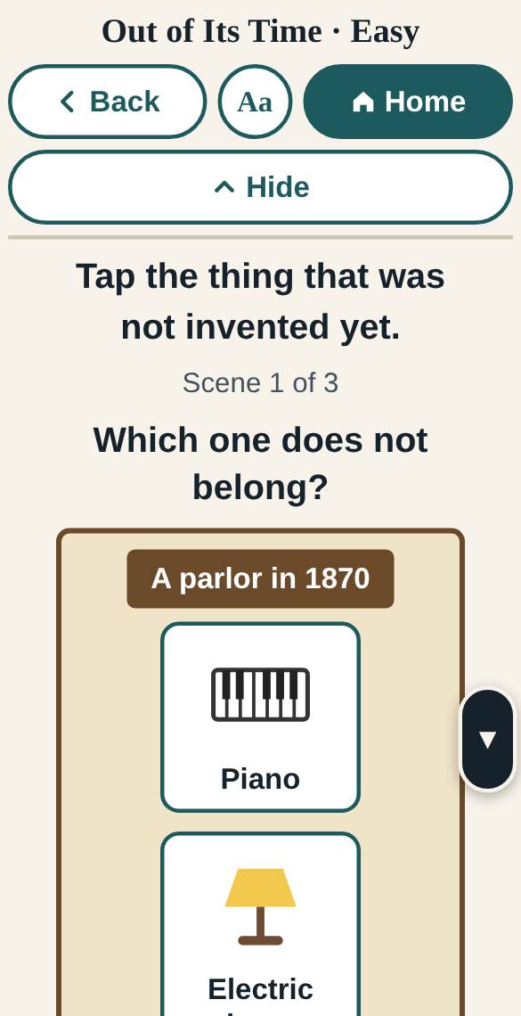 A screen from Out of Its Time