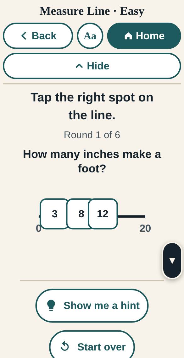 A screen from Measure Line